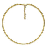 14K Yellow Gold Wide Diamond Station Choker Necklace with Bujukan Beads - NK6209Y45JJ-Gabriel & Co.-Renee Taylor Gallery