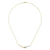 14K Yellow & White Gold Diamond Pavé and Bujukan Curved Bar Necklace - NK6362M45JJ-Gabriel & Co.-Renee Taylor Gallery