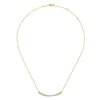 14K Yellow-White Gold Bujukan and Diamond Pavé Curved Bar Necklace - NK6367M45JJ-Gabriel & Co.-Renee Taylor Gallery