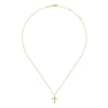 14K Yellow Gold Diamond Cross Pendant Necklace - NK6408Y45JJ-Gabriel & Co.-Renee Taylor Gallery