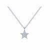 14K White Gold Diamond Star Pendant Necklace - NK6420W45JJ-Gabriel & Co.-Renee Taylor Gallery