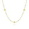 14K Yellow Gold Pyramid Quatrefoil Station Necklace - NK6459Y4JJJ-Gabriel & Co.-Renee Taylor Gallery
