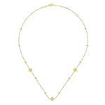 14K Yellow Gold Pyramid Quatrefoil Station Necklace - NK6459Y4JJJ-Gabriel & Co.-Renee Taylor Gallery