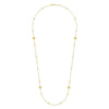 14K Yellow Gold 24" Pyramid Quatrefoil Station Necklace - NK6460Y4JJJ-Gabriel & Co.-Renee Taylor Gallery