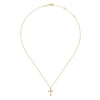 14K Yellow Gold Twisted Rope Cross Pendant Necklace - NK6492Y4JJJ-Gabriel & Co.-Renee Taylor Gallery