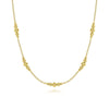 14K Yellow Gold Graduated Bujukan Station Necklace - NK6559Y4JJJ-Gabriel & Co.-Renee Taylor Gallery