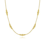14K Yellow Gold Graduated Bujukan Station Necklace - NK6559Y4JJJ-Gabriel & Co.-Renee Taylor Gallery