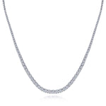 14K White Gold Graduated Diamond Necklace - NK6593W45JJ-Gabriel & Co.-Renee Taylor Gallery