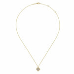 14K Yellow Gold Diamond Pendant Necklace - NK6625Y45JJ-Gabriel & Co.-Renee Taylor Gallery