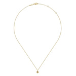 14K Yellow Gold Round Diamond Pendant Necklace - NK6872Y45JJ-Gabriel & Co.-Renee Taylor Gallery