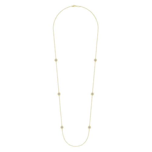 14K Yellow Gold 32" Double Sided Diamond Bujukan Station Necklace - NK6942-32Y45JJ-Gabriel & Co.-Renee Taylor Gallery