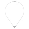 14K White Gold Diamond Burst Necklace - NK6950W45JJ-Gabriel & Co.-Renee Taylor Gallery