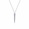 14K White Gold Diamond Spike Pendant Necklace - NK6951W45JJ-Gabriel & Co.-Renee Taylor Gallery