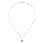 14K White Gold Diamond Classic Pendant Necklace - NK7000W45JJ-Gabriel & Co.-Renee Taylor Gallery