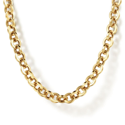 14K Yellow Gold 32" Hollow Link Chain Necklace - NK7143-32Y4JJJ-Gabriel & Co.-Renee Taylor Gallery