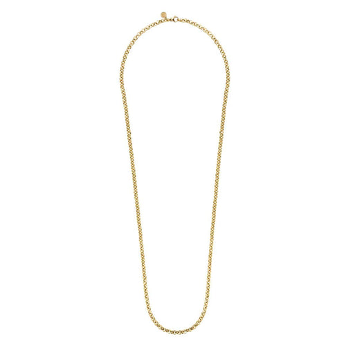 14K Yellow Gold 32" Hollow Link Chain Necklace - NK7143-32Y4JJJ-Gabriel & Co.-Renee Taylor Gallery
