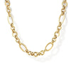 14K Yellow Gold 17" Hollow Figaro Link Chain Necklace - NK7144-17Y4JJJ-Gabriel & Co.-Renee Taylor Gallery