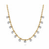 14K Yellow Gold Diamond Drop Station Necklace - NK7233Y45JJ-Gabriel & Co.-Renee Taylor Gallery