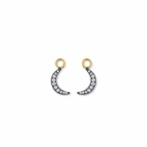 New Moon New Hope Ear Charms with Diamond by Lika Behar