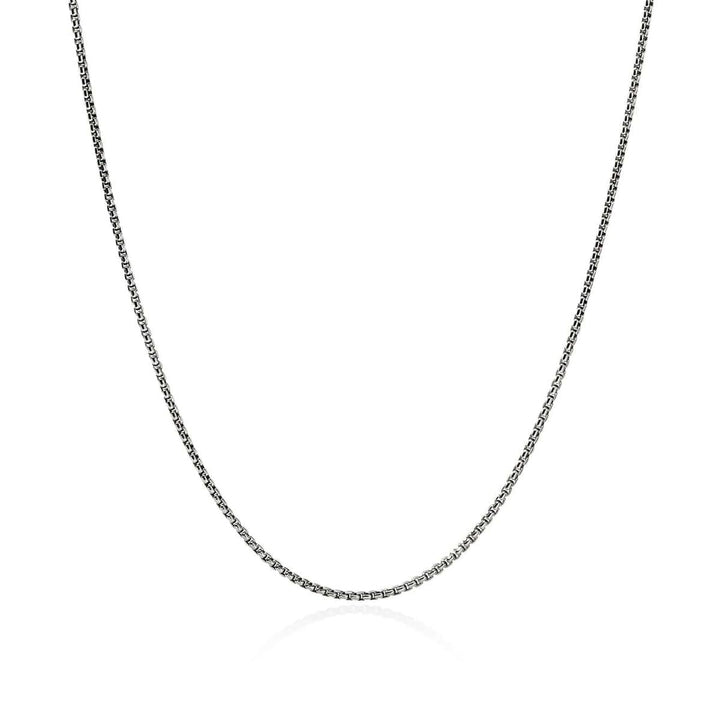 Box Chain Necklace, Sterling Silver, 1.6MM - NM98806-John Hardy-Renee Taylor Gallery