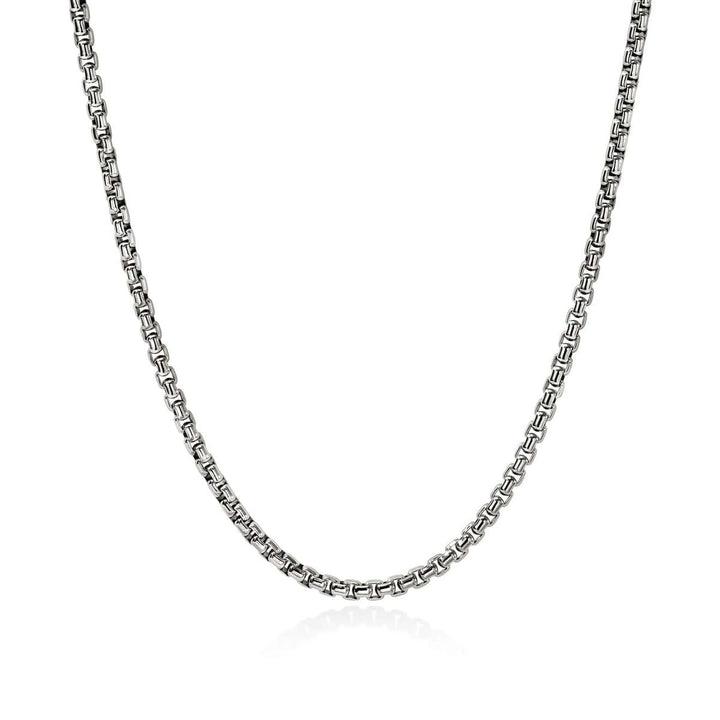 Box Chain Necklace, Sterling Silver, 3.7MM - NM98808-John Hardy-Renee Taylor Gallery