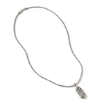 Carved Tag Necklace, Silver, Gold, Gemstones - NMZS9009655MOPLPZ-John Hardy-Renee Taylor Gallery