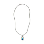 Carved Tag Necklace, Silver, Gold, Gemstones - NMZS9009655MOPLPZ-John Hardy-Renee Taylor Gallery