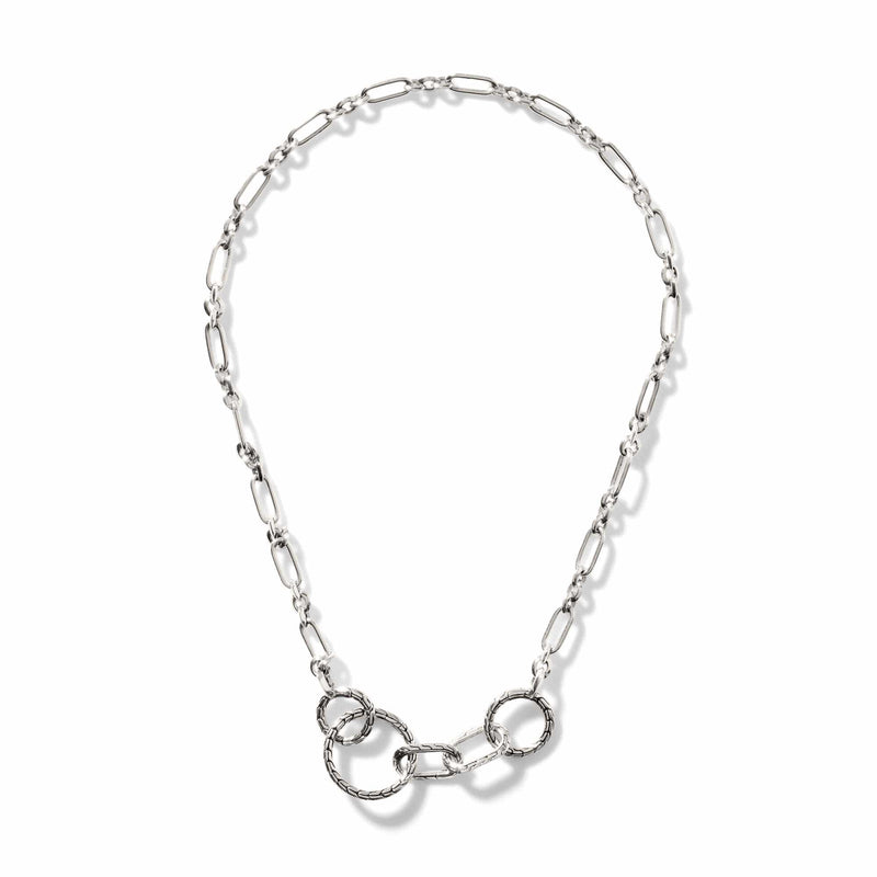 Multi Keyring Necklace, Sterling Silver-John Hardy-Renee Taylor Gallery