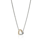 JH Essentials Heart 14K Gold & Silver Diamond Pave Interlinking Necklace - NZZP989722DIX-John Hardy-Renee Taylor Gallery