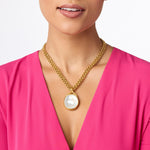 Nassau Statement Necklace - Iridescent Capri Blue-Julie Vos-Renee Taylor Gallery