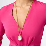 Nassau Statement Necklace - Iridescent Capri Blue-Julie Vos-Renee Taylor Gallery