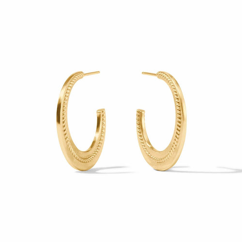 Nassau Crescent Hoop Earrings - HP099-Julie Vos-Renee Taylor Gallery