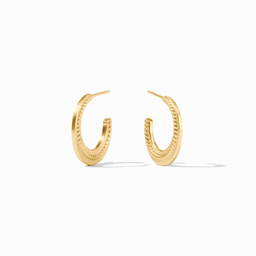 Nassau Crescent Hoop Earrings - HP099-Julie Vos-Renee Taylor Gallery