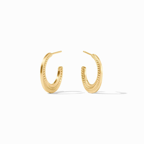 Nassau Crescent Hoop Earrings - HP099-Julie Vos-Renee Taylor Gallery