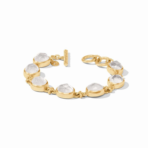 Nassau Demi Stone Iridescent Clear Crystal Bracelet - BL212GIRC00-Julie Vos-Renee Taylor Gallery