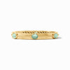 Nassau Stone Hinge Bangle - Iridescent Aquamarine Blue-Julie Vos-Renee Taylor Gallery