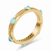 Nassau Stone Hinge Iridescent Aquamarine Blue Bangle - BG289GIBQ00-Julie Vos-Renee Taylor Gallery