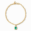 Cheval Paperclip Statement Necklace - Iridescent Clear Crystal-Julie Vos-Renee Taylor Gallery