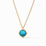 Honeybee Solitaire Necklace - Iridescent London Blue-Julie Vos-Renee Taylor Gallery