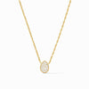 Luna Teardrop Delicate Necklace - Cubic Zirconia-Julie Vos-Renee Taylor Gallery