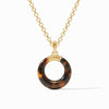 Madison Statement Pendant Necklace- Tortoiseshell-Julie Vos-Renee Taylor Gallery