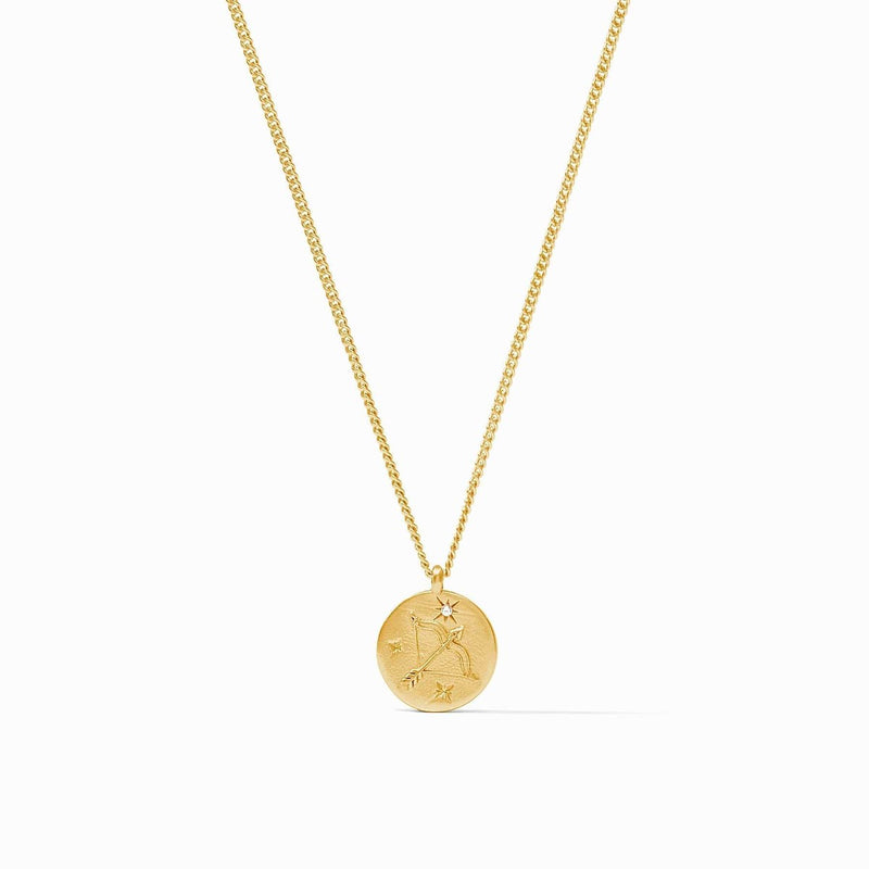 Zodiac Delicate Necklace - Sagittarius - Cubic Zirconia-Julie Vos-Renee Taylor Gallery