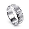 14K White Gold Diamond Men's Ring in Satin Finish - MR15674W44JJ-Gabriel & Co.-Renee Taylor Gallery