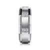 14K White Gold Diamond Men's Ring in Satin Finish - MR15674W44JJ-Gabriel & Co.-Renee Taylor Gallery