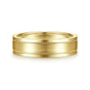 14K Yellow Gold 6mm - Men's Wedding Band in Satin Finish - MBH0139-60Y4JJJ-Gabriel & Co.-Renee Taylor Gallery