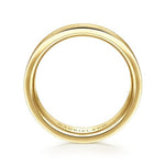 14K Yellow Gold 6mm - Men's Wedding Band in Satin Finish - MBH0139-60Y4JJJ-Gabriel & Co.-Renee Taylor Gallery