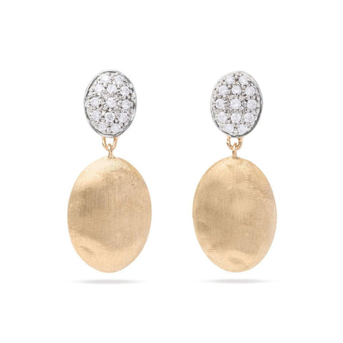 sacai 国内買付 Offset Pierced Earrings Diamond Hoop Earrings 1/2 ct tw Round-Cut 10K White Gold | Kay
