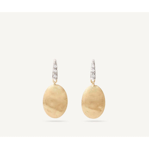 18K Yellow & White Gold Hook Earrings w/ Diamond Pave - OB1691-A B1 YW Q6-Marco Bicego-Renee Taylor Gallery