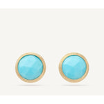 18K Jaipur Turquoise Earrings - OB957 TU01 Y 02-Marco Bicego-Renee Taylor Gallery