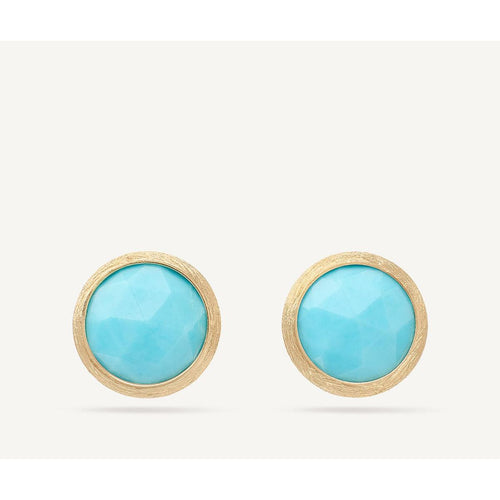 18K Jaipur Turquoise Earrings - OB957 TU01 Y 02-Marco Bicego-Renee Taylor Gallery